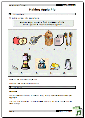 general comprehensive listening activity esl