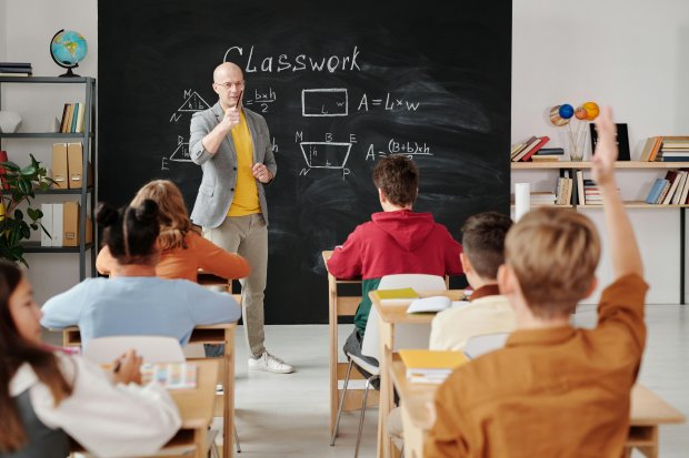 teacher in classroom