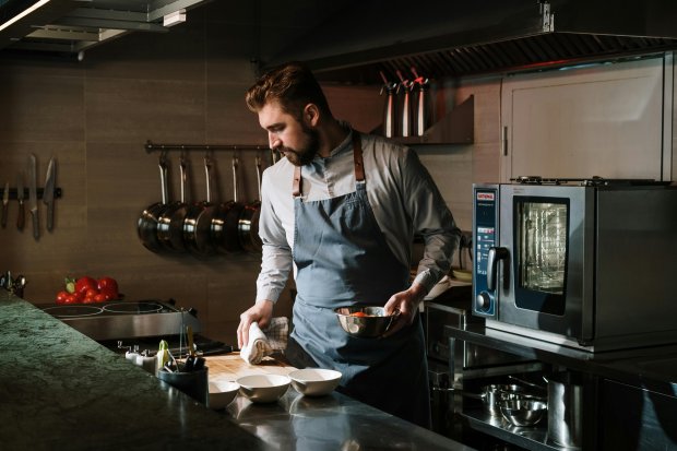 chef in kitchen